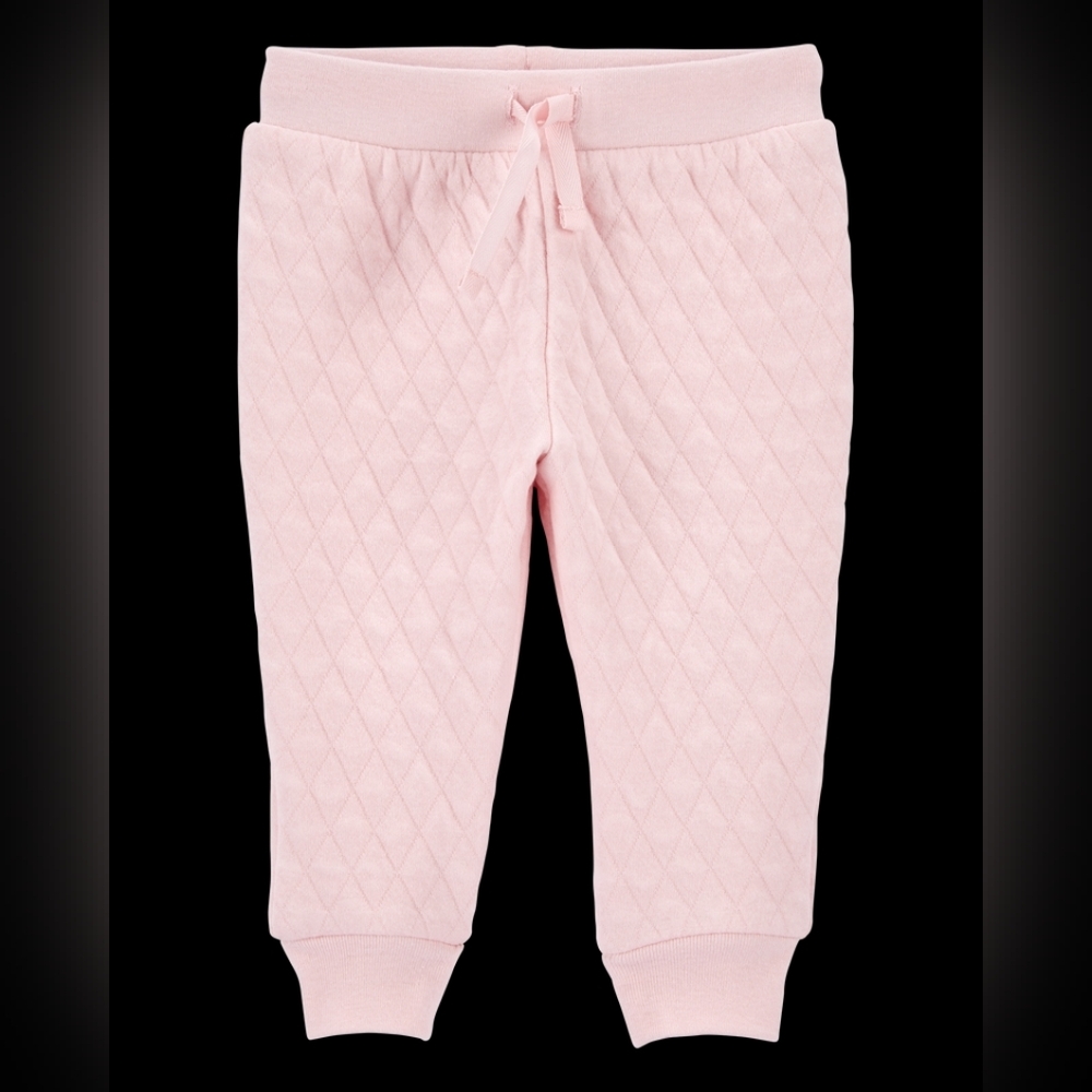 OshKosh B'gosh Light Pink Quilted Joggers
